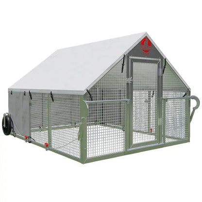 Alumi-Coop Classic - 5x6 Lightweight, Aluminum, Chicken Coop Tractor for Chickens