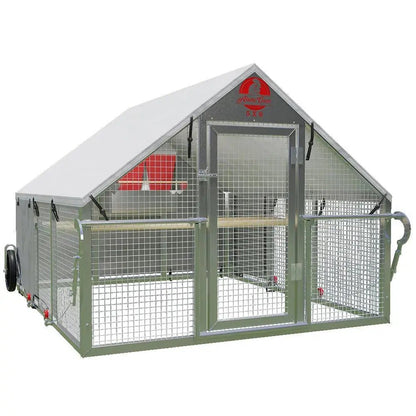 Alumi-Coop Classic - 5x6 Lightweight, Aluminum, Chicken Coop Tractor for Chickens