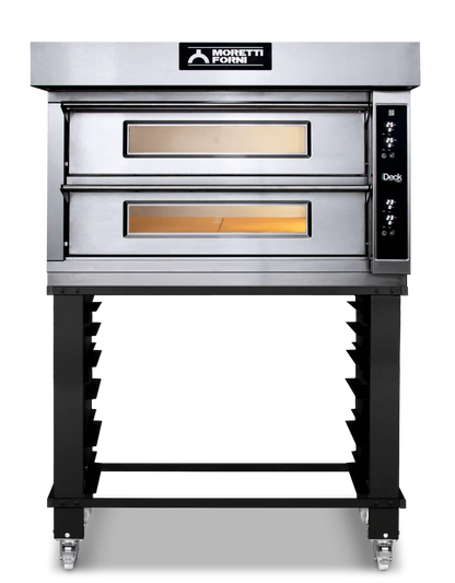 AMPTO iDeck electronic Control Electric Pizza Oven 41"W x 41"D chamber. 2 Deck - ID-D 105.105