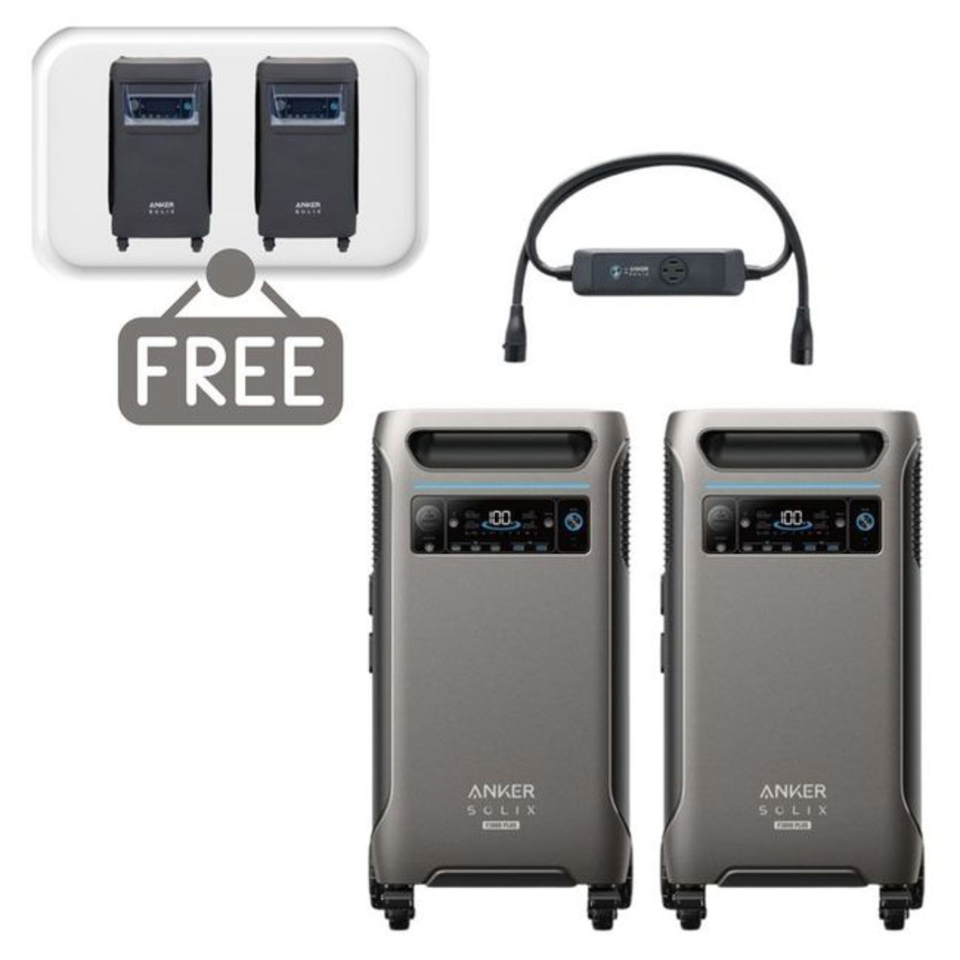 Aurora Generators  SOLIX F3800 with 12 kW Double Power Hub Kit - B17901122