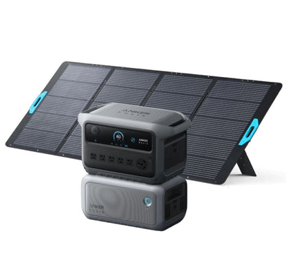 Aurora Generators SOLIX C2000 Gen 2 Portable Power Station with Expansion Battery and 400W Foldable Solar Panel - B17831A6