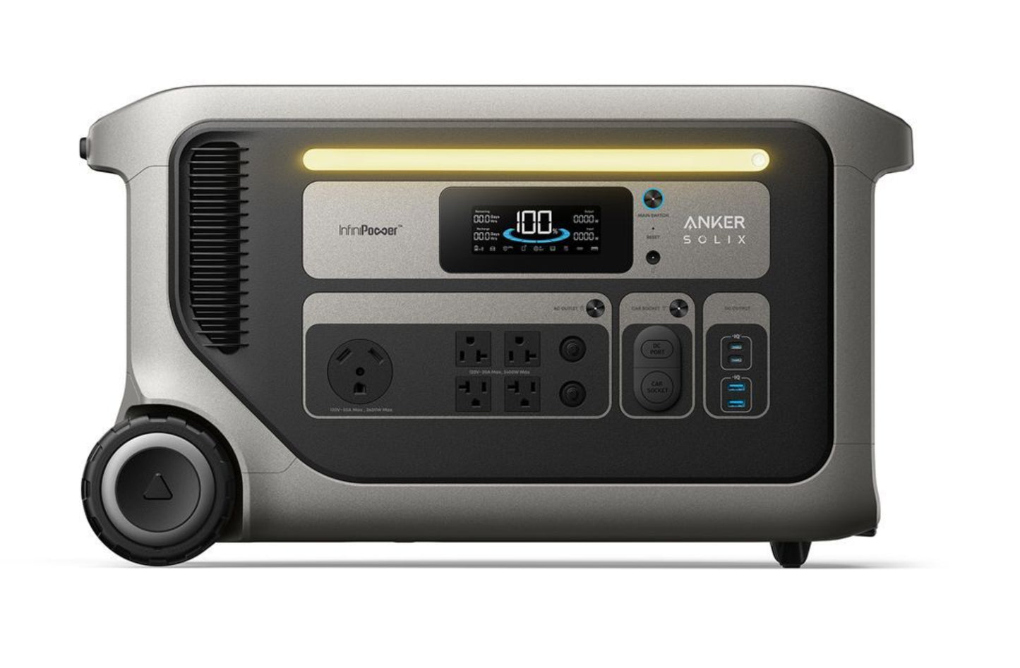 Aurora Generators SOLIX F3000 Portable Power Station + Power Saver Kit - 3072 Watt Hours - Includes FREE TT-30 Cable - G178211D
