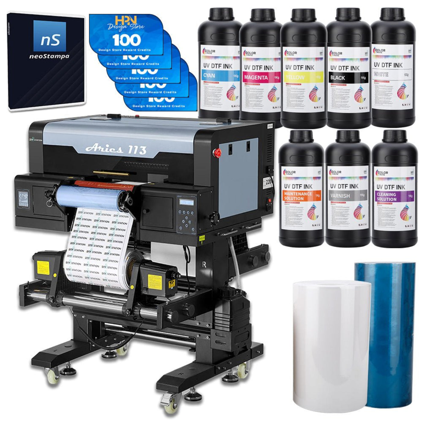 DTF Station Aries Printer Bundle - BNDL-DTFS-ARIES-113-SPLY-S
