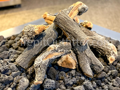 9 Piece 18" - 24" Arizona Weathered Oak Outdoor Fire Logs - FPL18/24AWO9