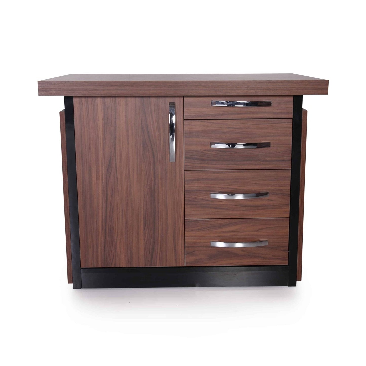 Casa Mare ARMA 79″ Modern Home &amp; Office Furniture Desk Rustic Brown &amp; Black - ARMA-79WB-S