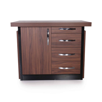 Casa Mare ARMA 79″ Modern Home &amp; Office Furniture Desk Rustic Brown &amp; Black - ARMA-79WB-S