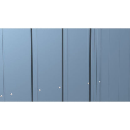 Arrow | Classic Steel Storage Shed, 10x14 ft., Blue Grey