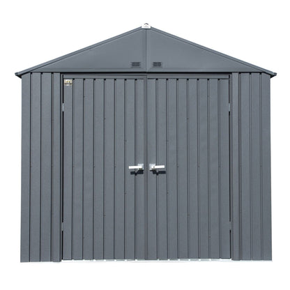 Arrow | Elite Steel Storage Shed, 8x6 ft. Cool Grey EG86CG
