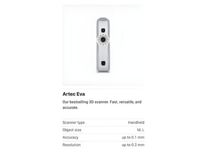 Artec Eva 3D Scanner (EDU)