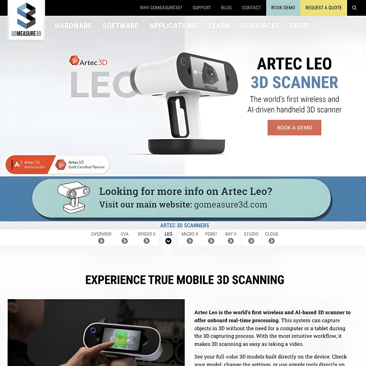 Artec Leo 3D Scanner (EDU)