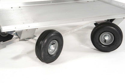 Alumacart Articulating Wagon with QUADRI-Steer Technology 45 Inch 800 Pound Capacity New