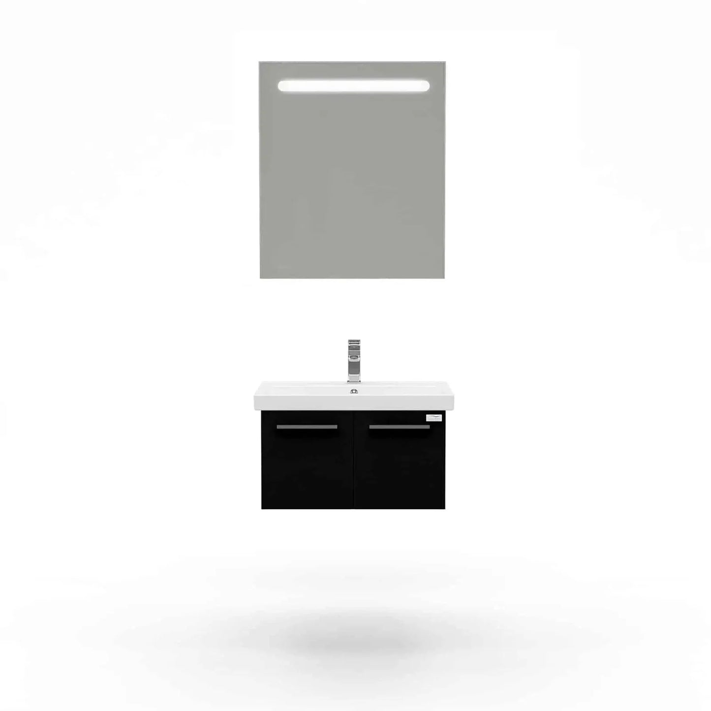 Casa Mare Aspe 24" Bathroom Vanity and Ceramic Sink Combo with LED Mirror - Aspe60GB-24
