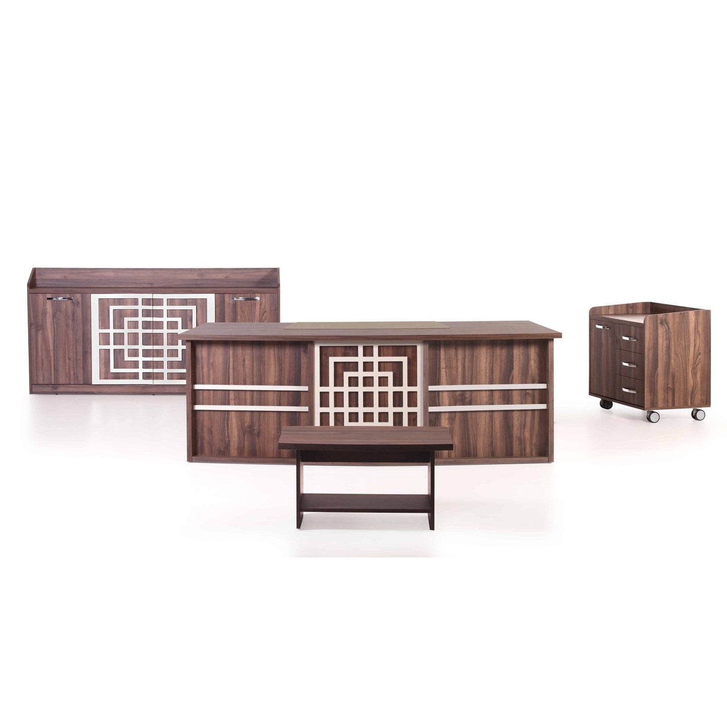 Casa Mare ASTORIA 87″ Modern Home & Office Furniture Desk Brown & Sofia - ASTORIA-87SB-S