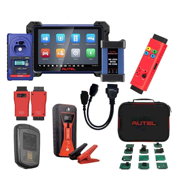 Autel MaxiIM IM608 Pro II Key Programmer & Advanced Diagnostics Device Bundle - IM608 PRO II - IMKPA - G-BOX3 - APB112 - Chrysler 12+8 Cable - 18,000MAh Battery & Jump Starter (Autel USA) (Limited Offer)