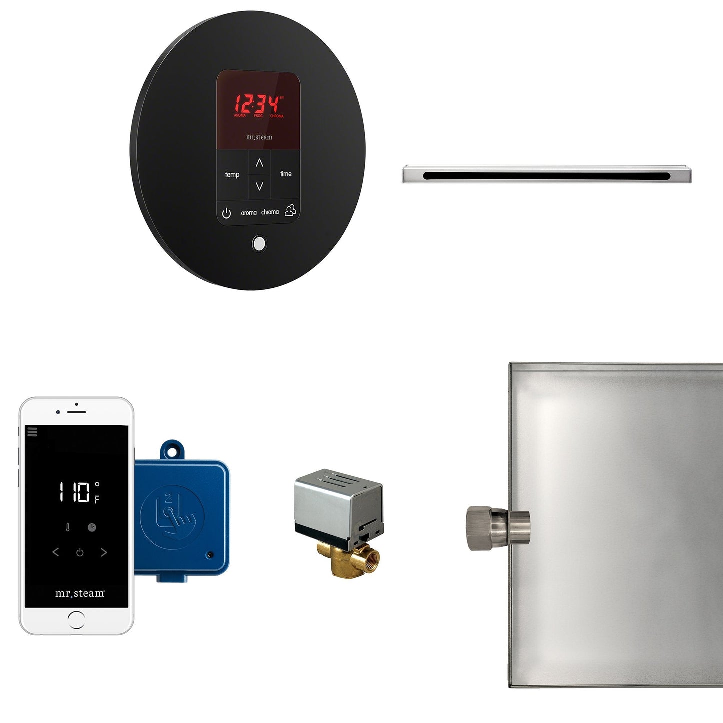 M Stream Butler Linear Package Round Matte Black - BUTLERL1RMB