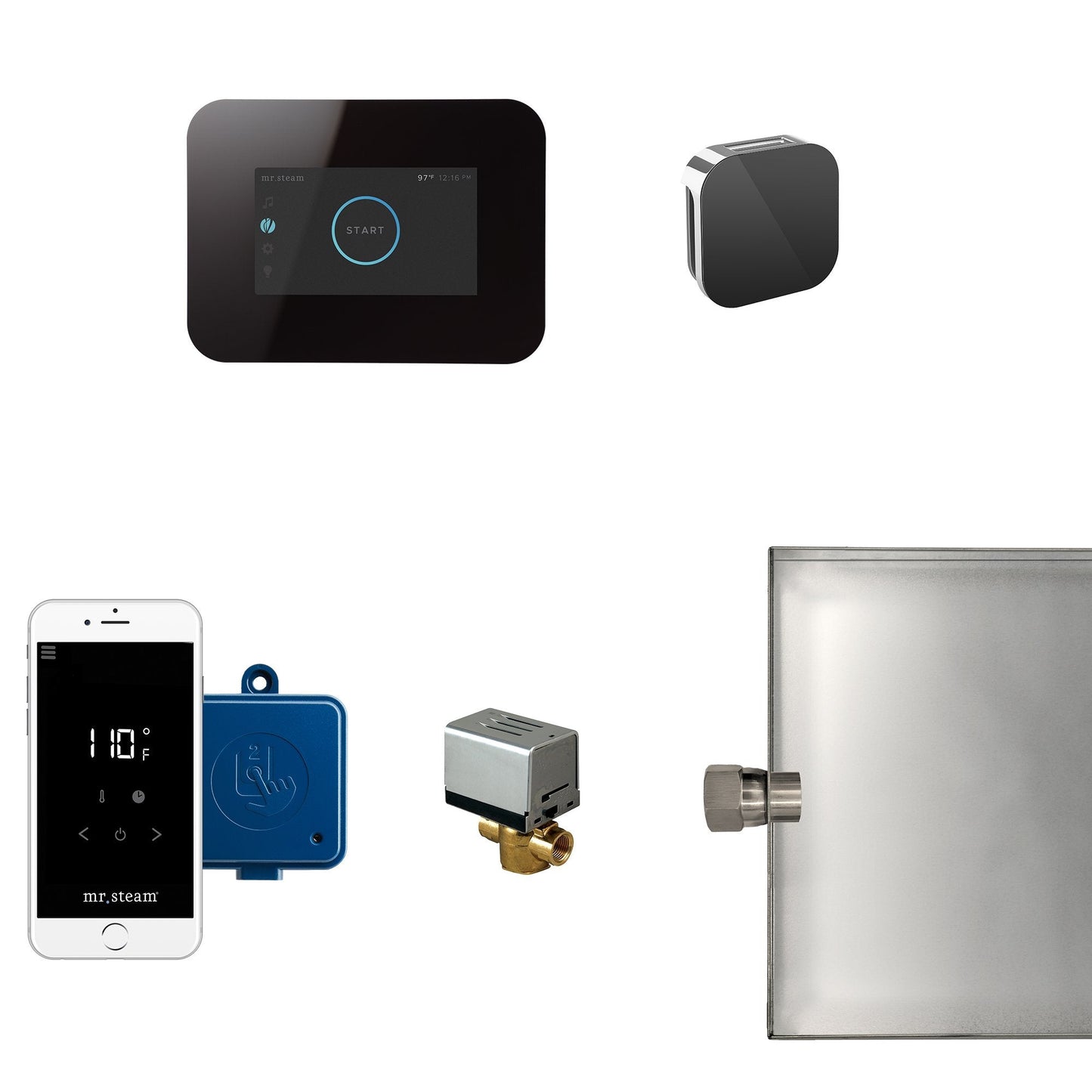 Mr Steam  iButler Package in Black - I3BUTLERBK