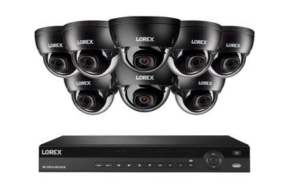 Lorex Elite Series NVR with A10 IP Dome Cameras - 4K 16-Channel 4TB Wired System - N4K4-168BD-E851