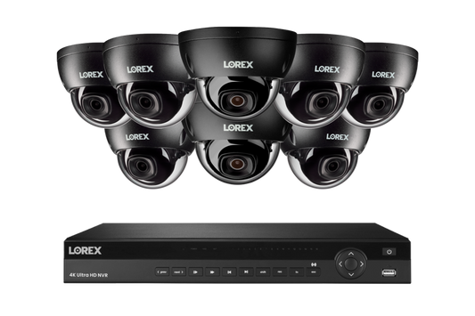 Lorex Elite Series NVR with A10 IP Dome Cameras - 4K 16-Channel 6TB Wired System - N4K6-168BD-E851