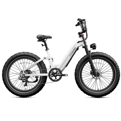 Samson Cycrown Roma ST Electric Bike All-Terrain Step-Through Frame 1500W 28 MPH 90 Mile Range 48V New - ROMA-ST-INDIGO-BLUE