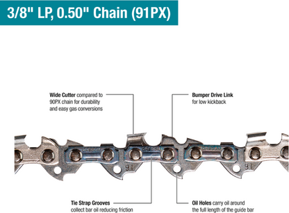 Makita GCU04T 40V MAX XGT Brushless Cordless 18 In. Chain Saw Kit - GCU04T