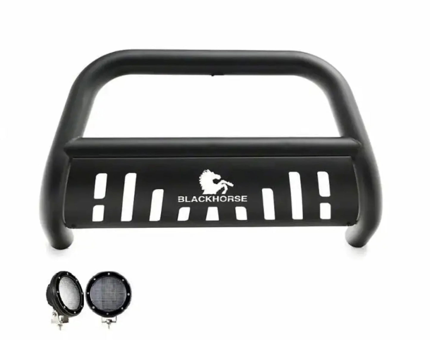 Black Horse BB096410A-SP-PLFB Bull Bar Kit - BLKBB096410AB