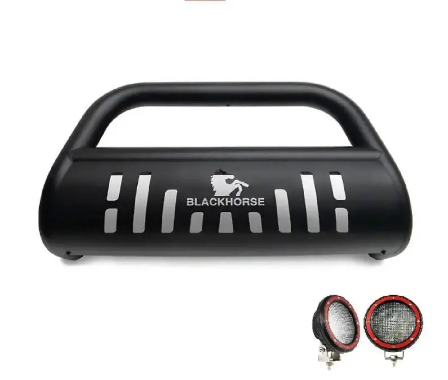 Black Horse BB096410A-SP-PLFR Bull Bar Kit - BLKBB096410AR