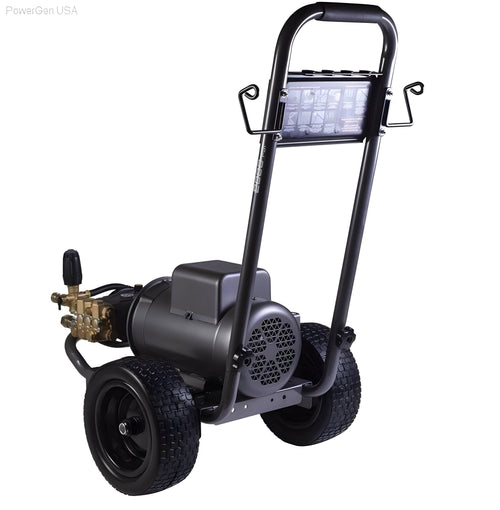 BE Power Equipment 2700 PSI  3.5 GPM Electric Pressure Washer with Baldor Motor and AR Triplex Pump - PowerGen USA - B2775EA