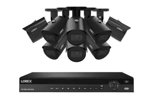 Lorex Elite Series 4K 16 Camera Capable 6TB Wired NVR System with 4MP (2K) A4 IP Bullet Cameras - N2K6-168BB-A4