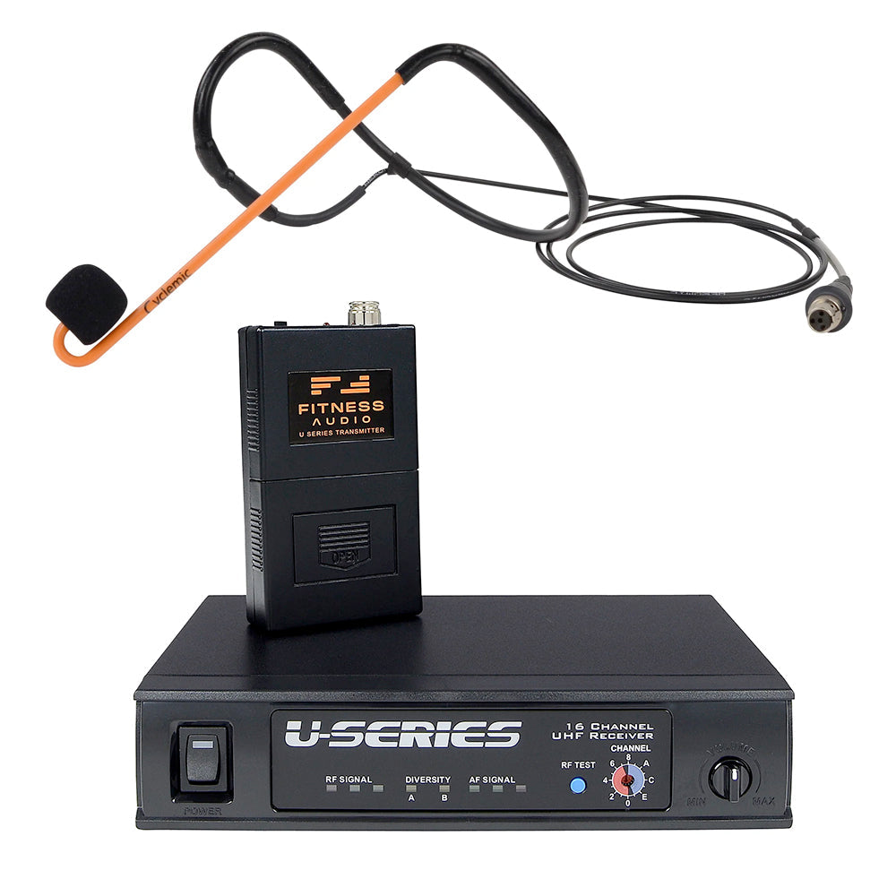 Fitness Audio U-Series System with Cyclemic Fitness Headset Microphone