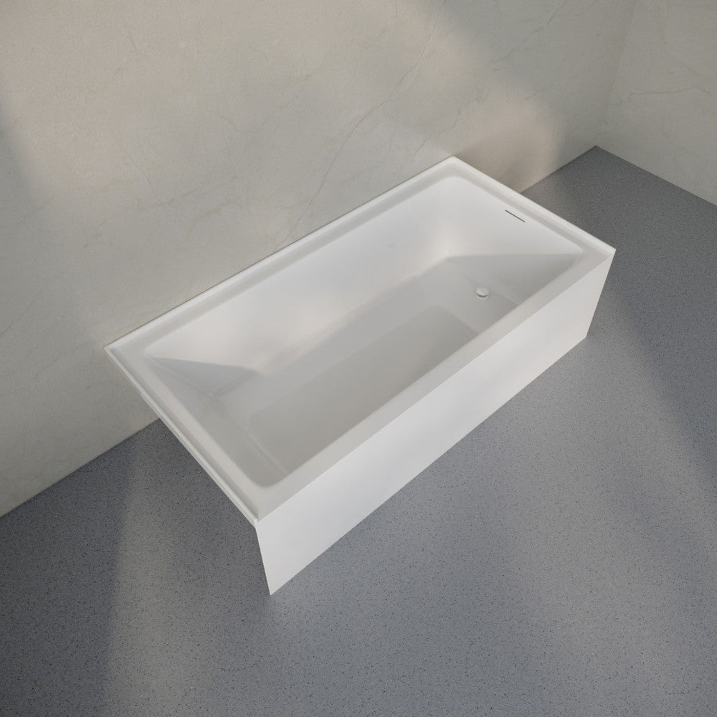 Swiss Madison Voltaire 72 x 32 Skirted Right Drain Soaking Alcove Bathtub in Glossy White, Drain Included - SM-AP0532GW