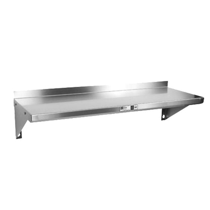 John Boos Wall-Mount 72" W x 12" D Shelf - JBBHS1272