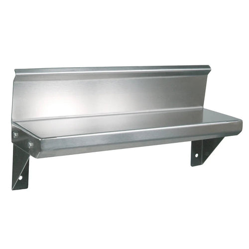 John Boos BHS548R6 Wall-Mounted 48" W x 5" D Lavatory Shelf with 4" H Riser - JBBHS548R6