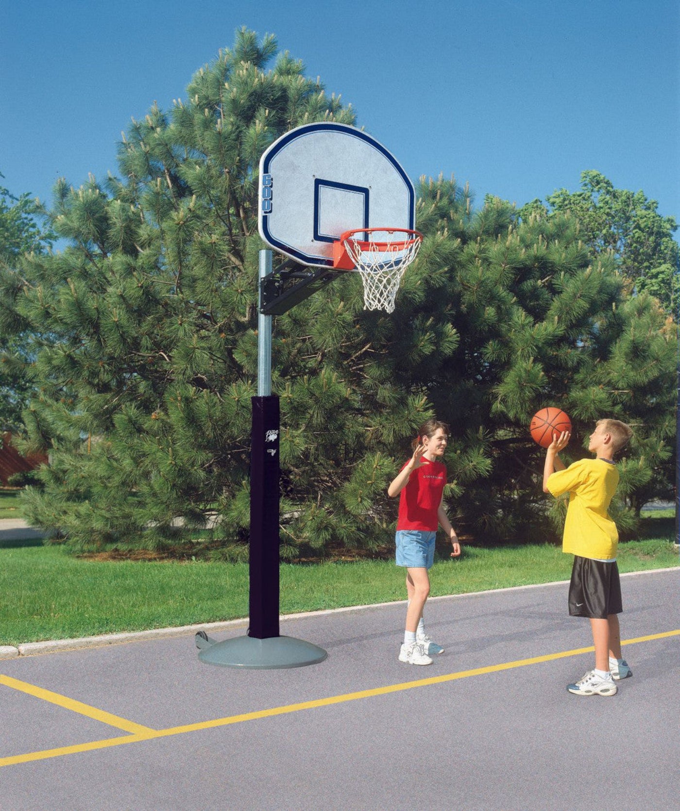 Bison QwikChange Portable Basketball Hoop - 48 Inch Graphite - BA801BI