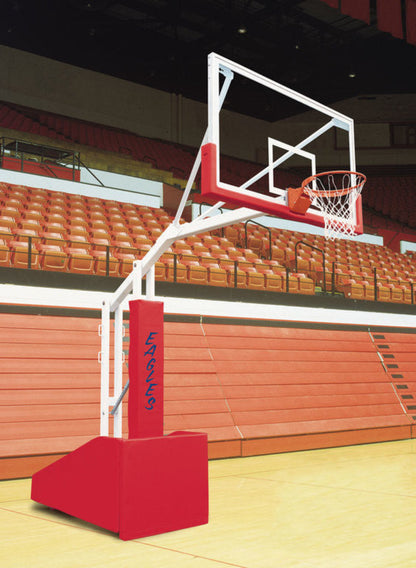 Bison T-Rex Side Court Portable Basketball Hoop - 72 Inch Glass - BA895GBS