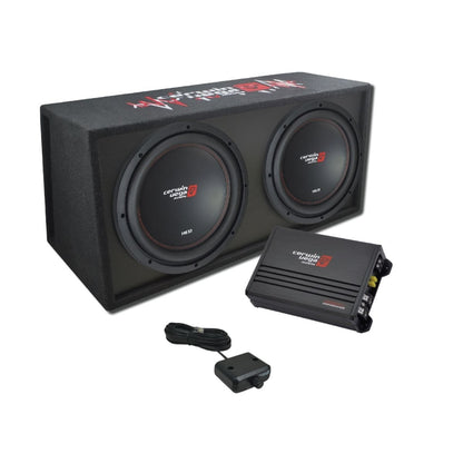 Cerwin-Vega Dual XED Series Vented Enclosure & Amplifier Bass Package - BKX212V
