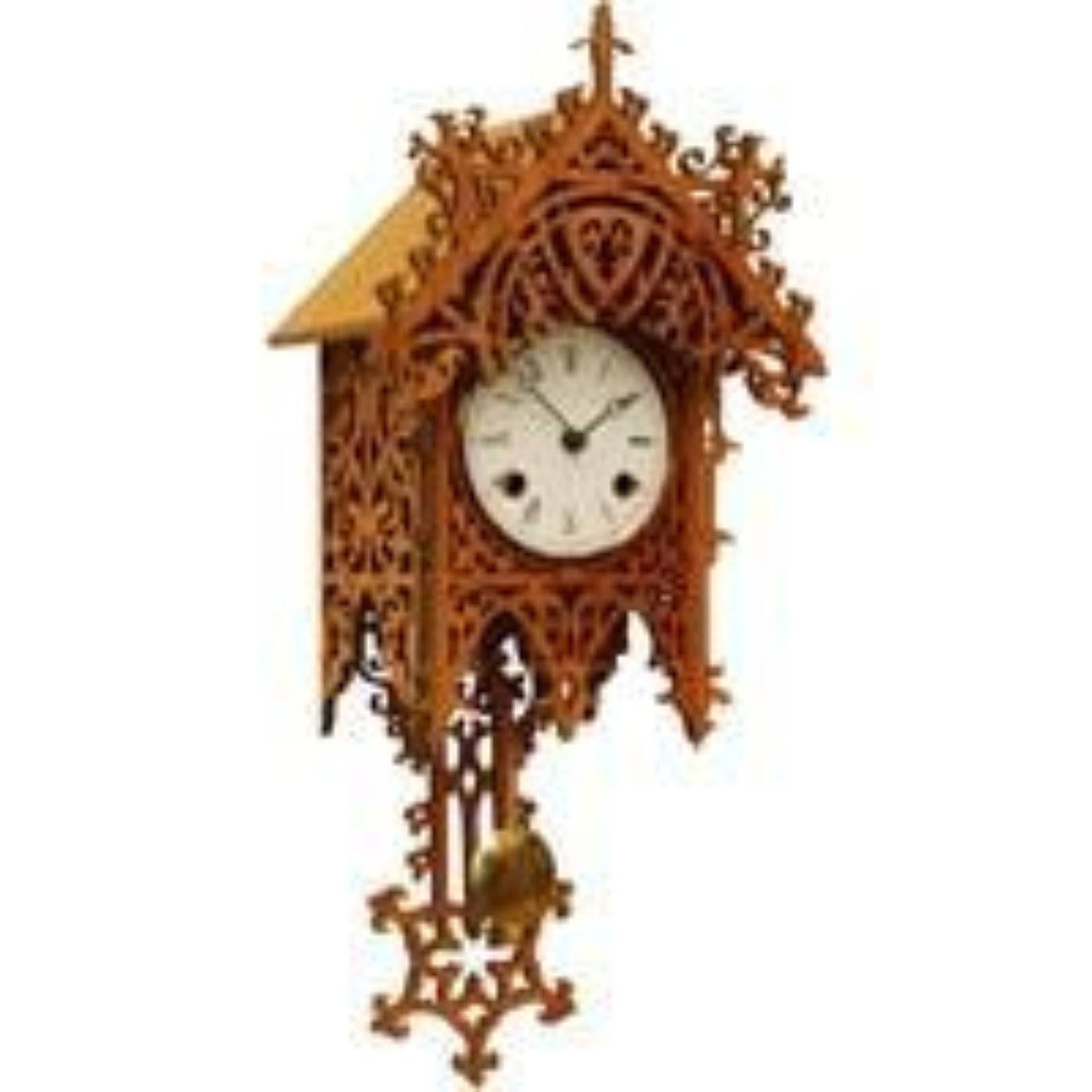 Kieninger Clocks Rombach & Haas BAMBERG Black Forest Clock, 8-Day, Half and Full Hour Strike, Cherry Finish,  - 7401K