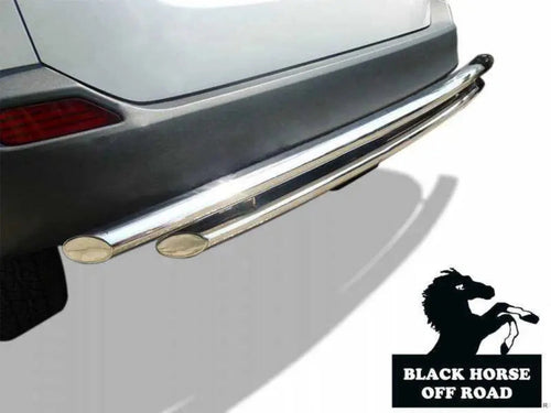 Black Horse CRDL-TOT202S Rear Bumper Guard S/S Double Layer - BLKRDLTOT202S