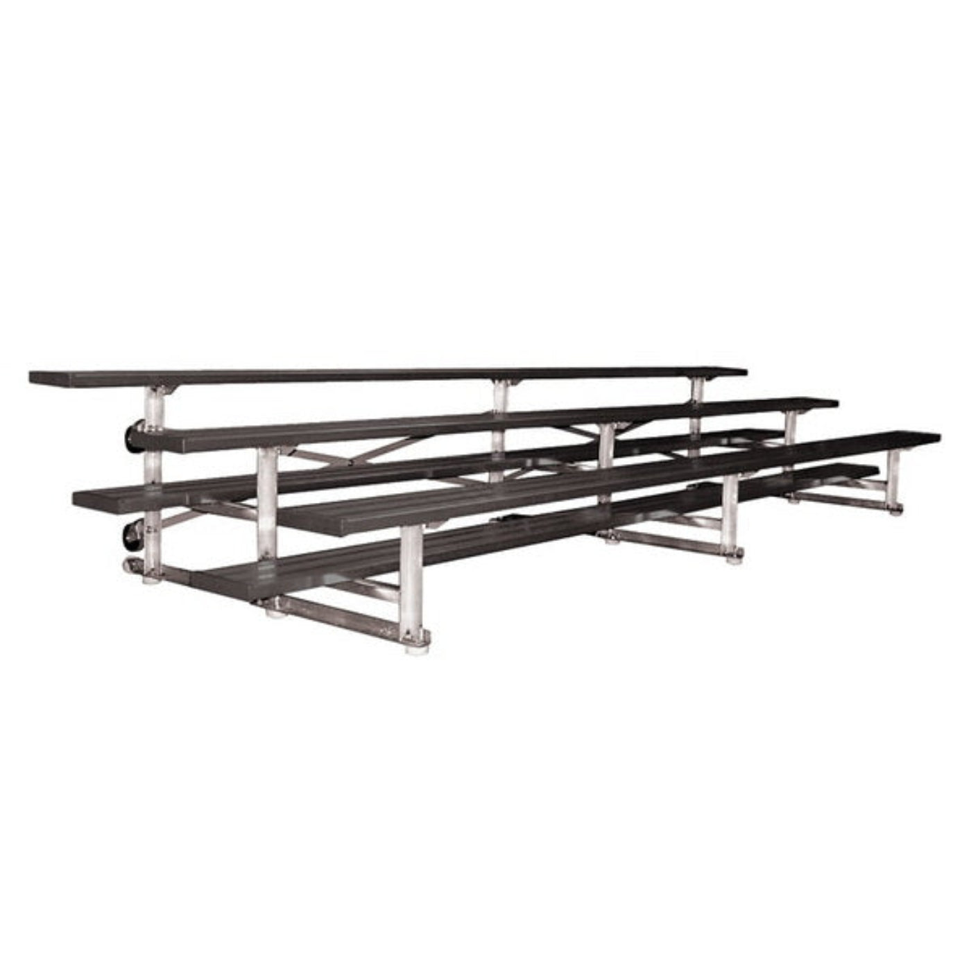 Bleacher - 15 ft. (3 Row - Single Foot Plank) -Tip & Roll - BLCH-3TRG