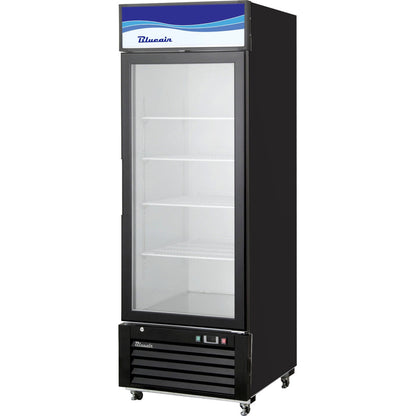 Blue Air BKGF23B-HC | 27" Wide 1 Swing Door Black Merchandiser Freezer - BKGF23B-HC