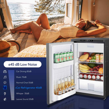 Bodegacooler RV Refrigerater Upright Freezer Semi Truck Refrigerator 83L/2.94 Cu.ft