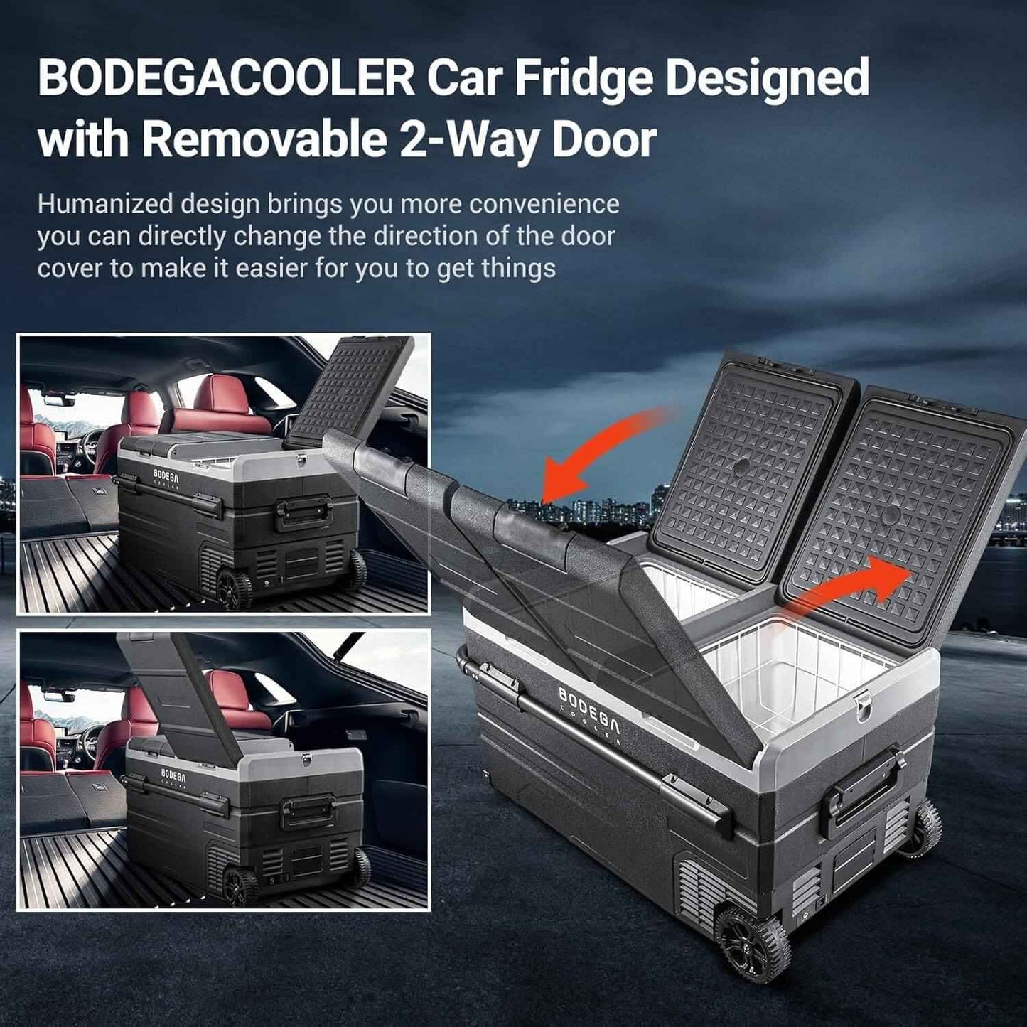 BODEGA cooler Portable Fridge Freezer 121QT/115L TWW115