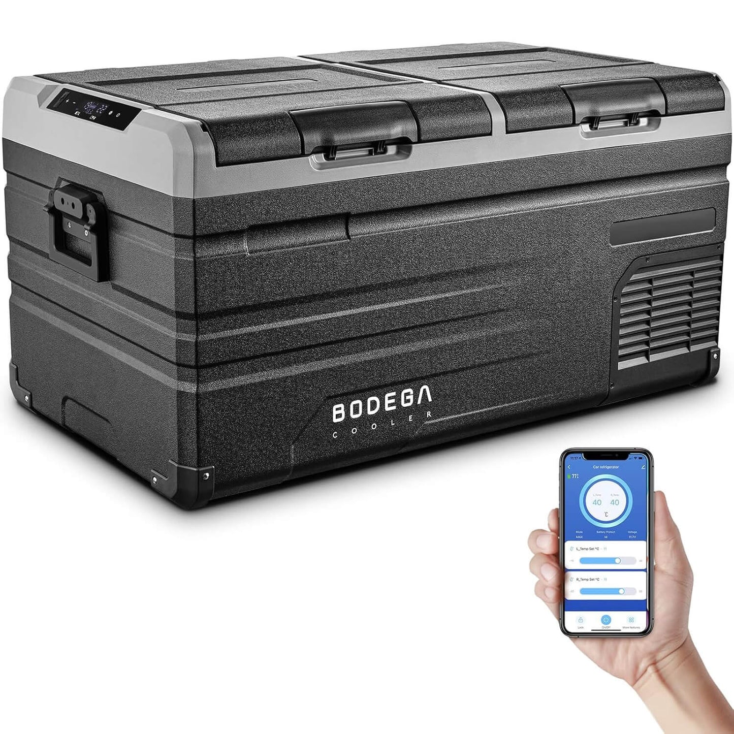 Bodegacooler Electric Cooler 76/95qt Dual Zone
