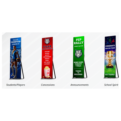 Boostr Displays LED Poster Portable Display