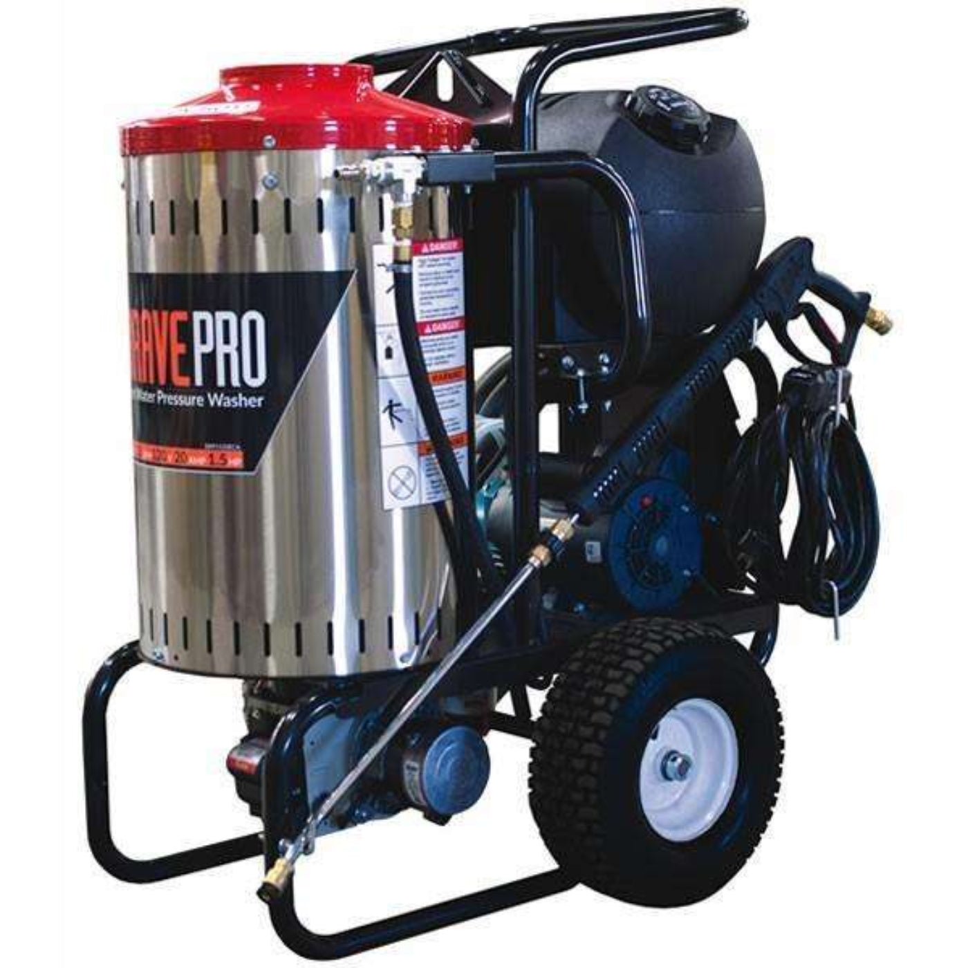 BravePro Electric Hot Water Pressure Washer 2000 PSI  - BRP1520ECA