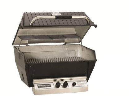 Broilmaster Deluxe Series 27-Inch Built-In Natural Gas Grill with 2 Standard Burners in Black  - H3XN
