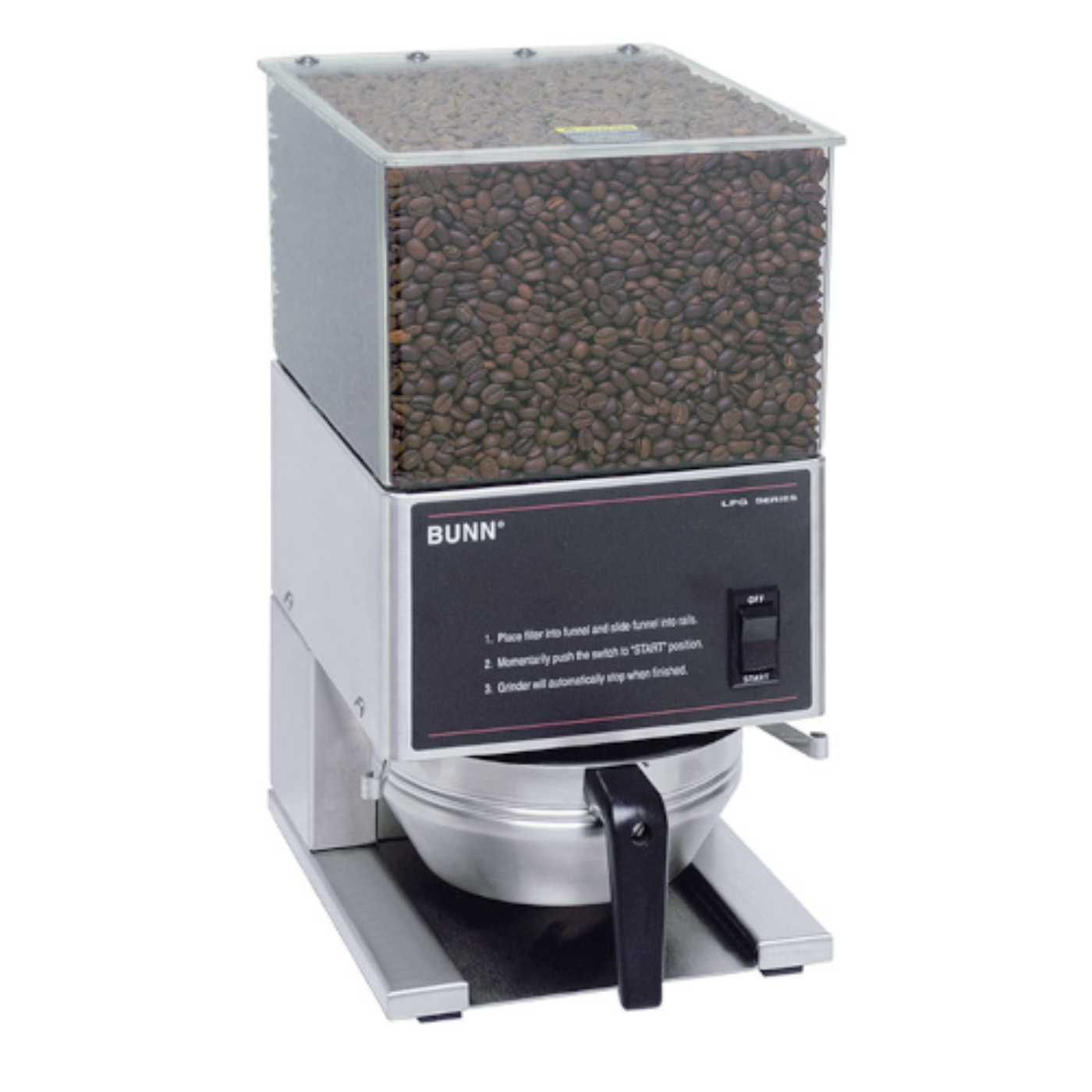 Bunn LPG Low Profile 6 lb Capacity Single Hopper Grinder - BU205800001