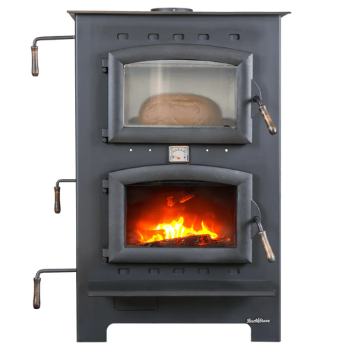 Buck Stove Homesteader Wood Burning Cook Stove 1,800 sq. ft. 28,901 BTU Black New - FP-HOMESTEADER