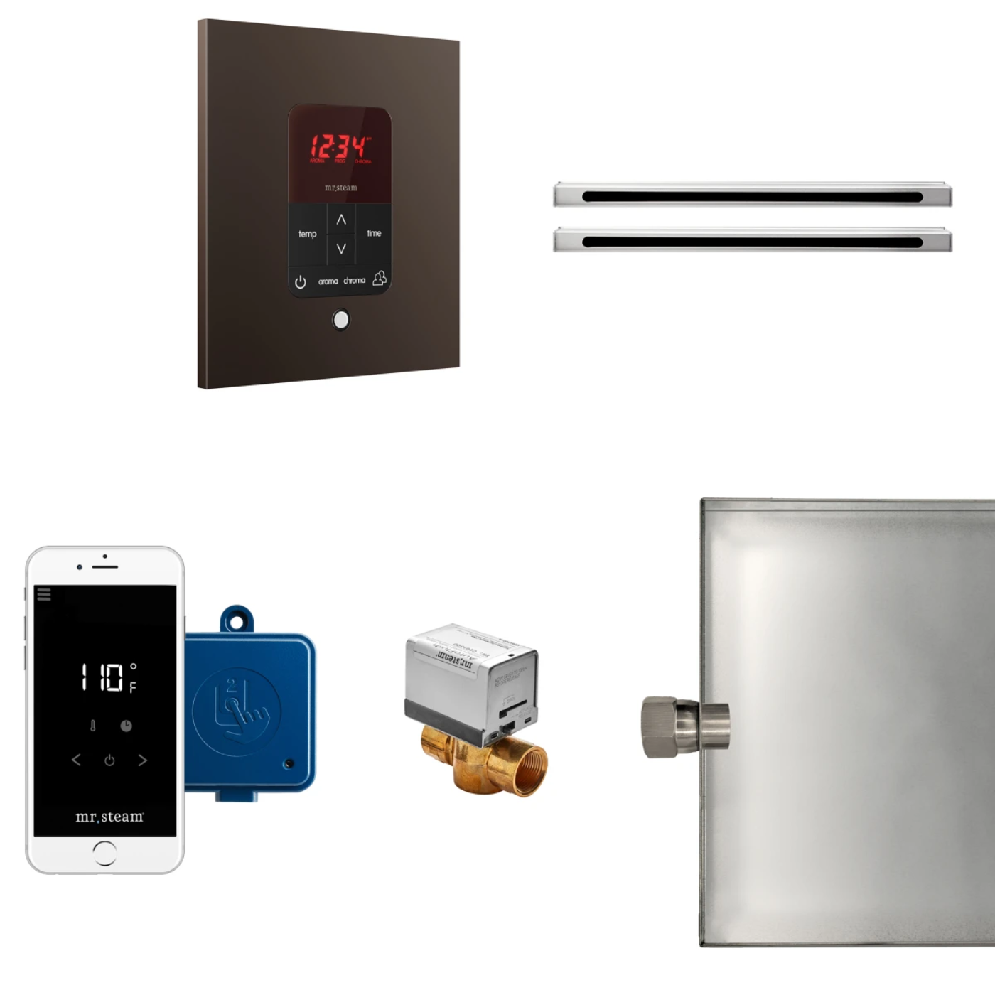 Mr Steam  Butler Max Linear Package Square Oil Rubbed Bronze - BUTLERLXSORB