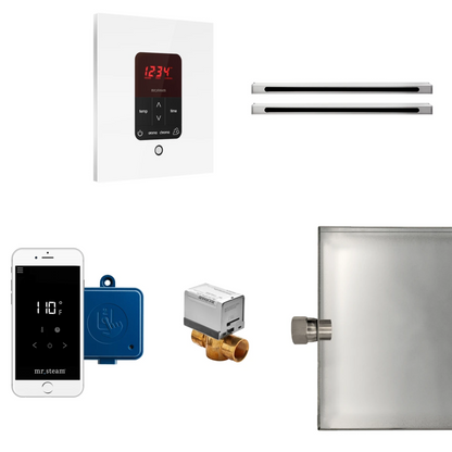 Mr Steam  Butler Max Linear Package Square White - BUTLERLXSWH