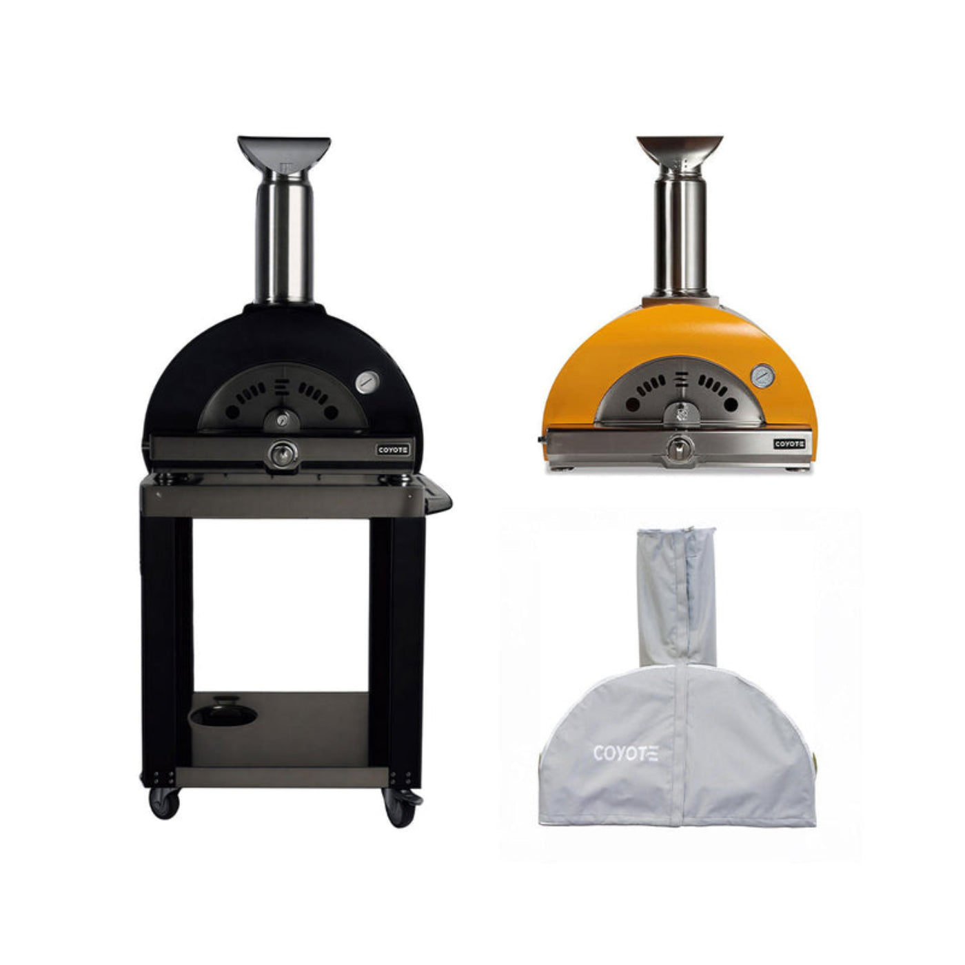 COYOTE PIZZA OVEN PACKAGE W/  - C1PZ30HMB+C1PZHCART+CCVR30PZ-BIG